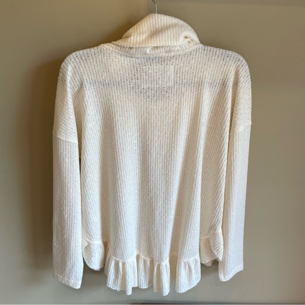 Maeve Addie Ruffle Hacci Pullover Medium - Picture 6 of 6
